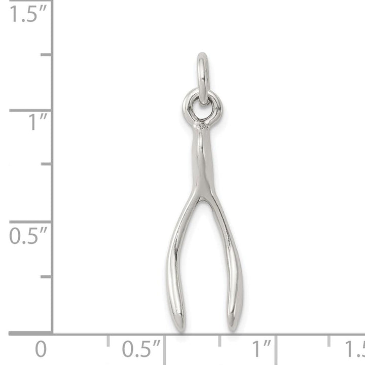 Lovely Rita's Pendants & Charms Sterling Silver Antiqued Wishbone Charm