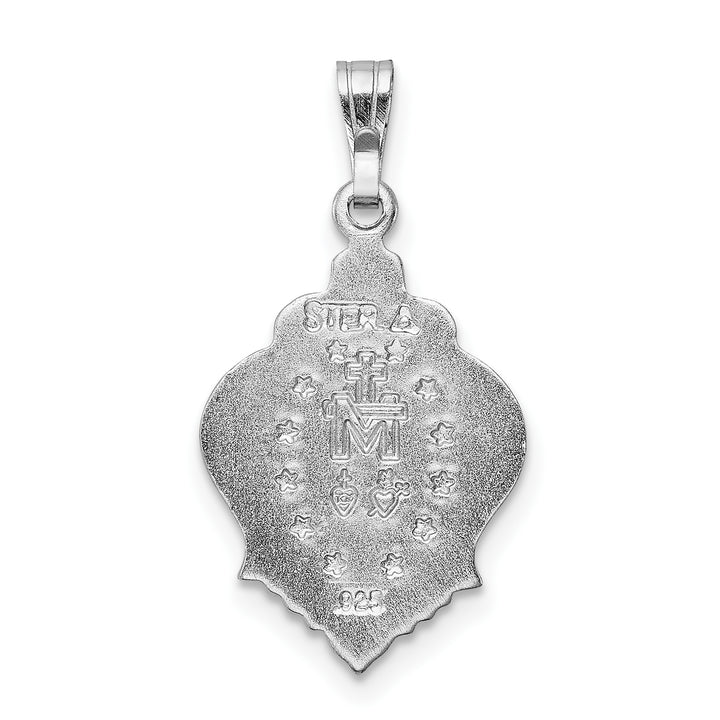 Sterling Silver Polished Miraculous Blue CZ Pendant