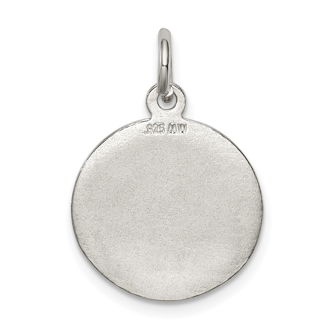 Sterling Silver Polished and Textured Small Raphael Angel Pendant