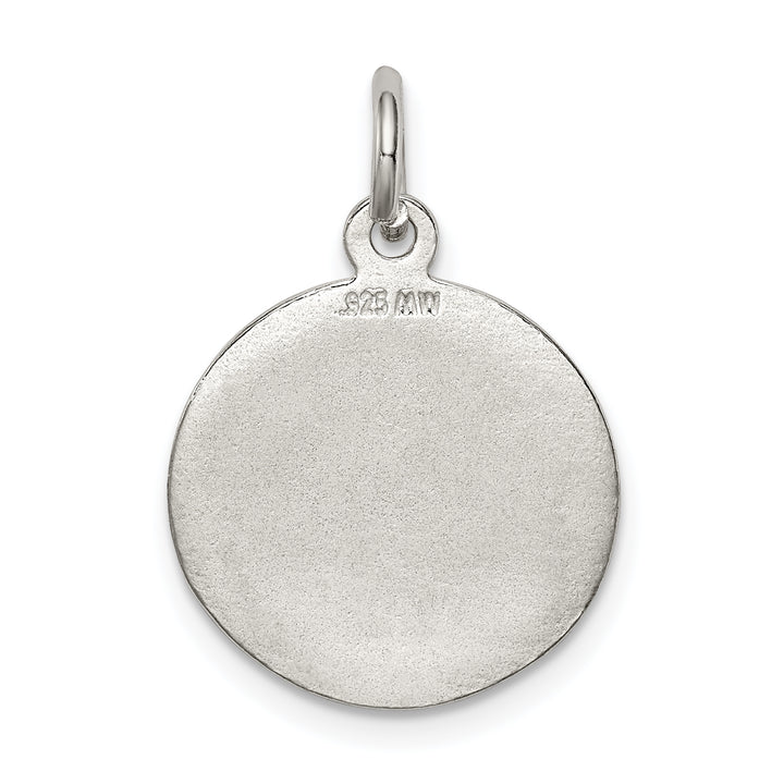 Sterling Silver Polished and Textured Small Raphael Angel Pendant