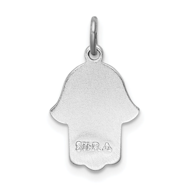 Sterling Silver Polished Chamseh/Hamsa Pendant