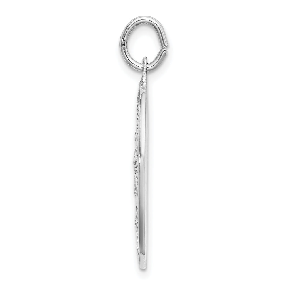 Sterling Silver Spanish Lady of Guadalupe Medal Pendant