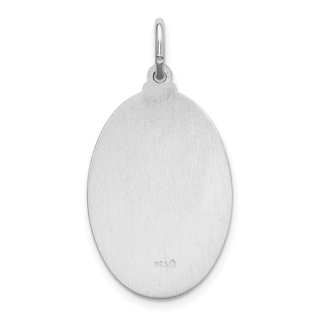Sterling Silver Spanish Lady of Guadalupe Medal Pendant