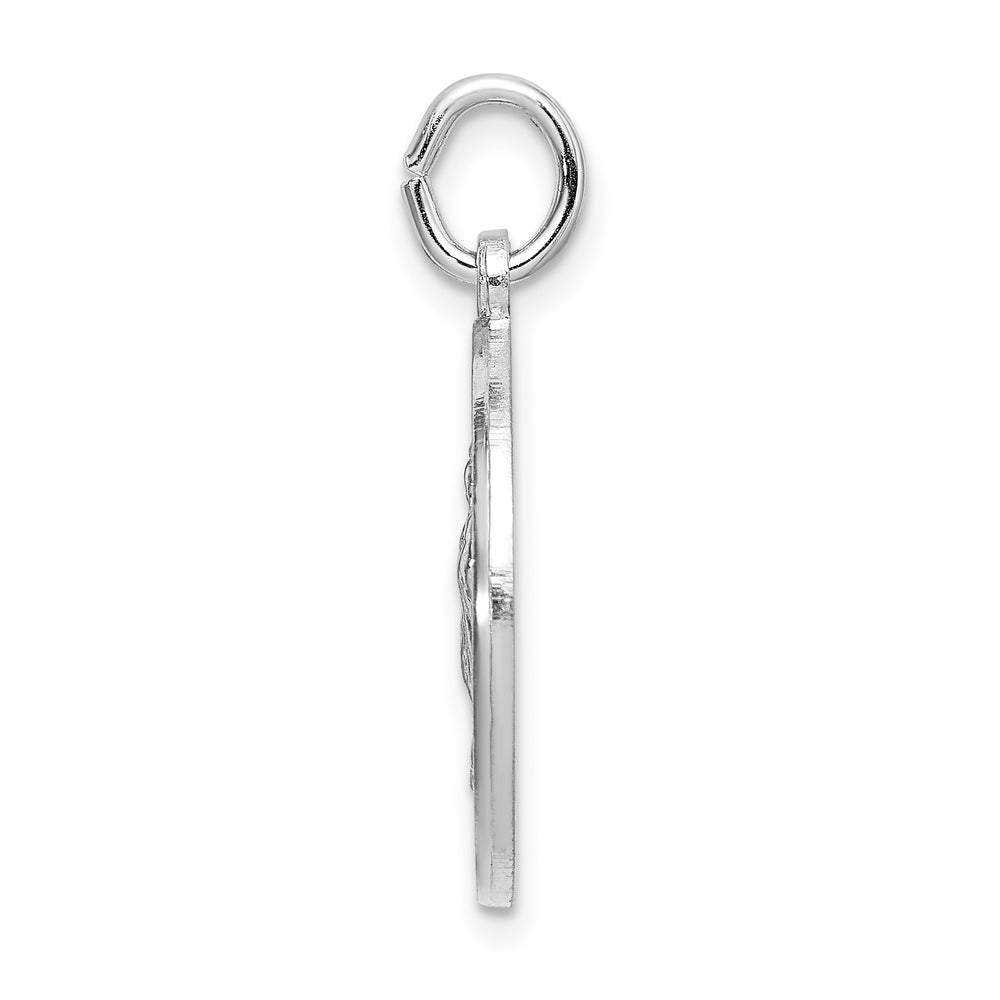 Sterling Silver Spanish Lady of Guadalupe Medal Pendant