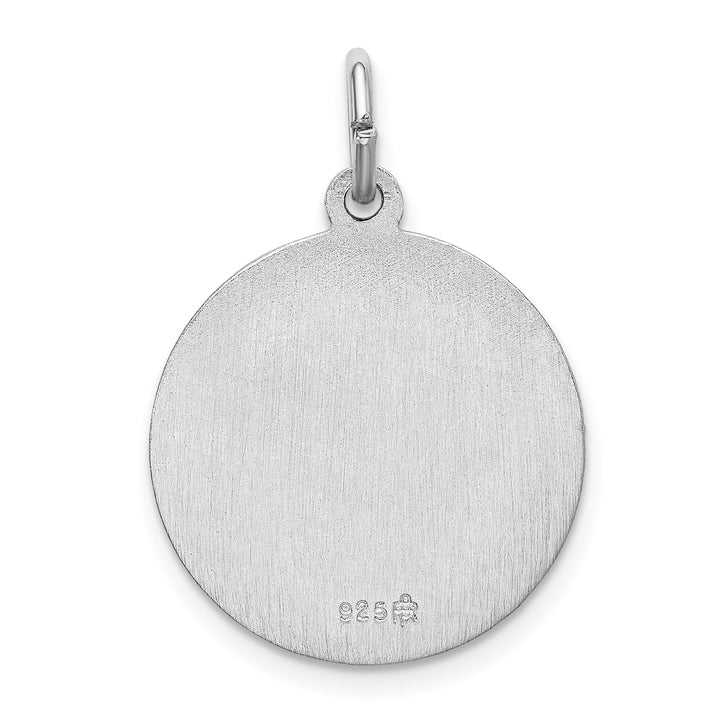 Sterling Silver Spanish Lady of Guadalupe Medal Pendant