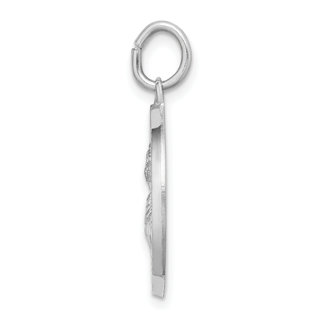 Sterling Silver Spanish St. Lucy Medal Pendant