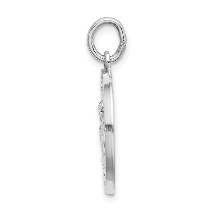 Sterling Silver Spanish Saint Anne Medal Pendant