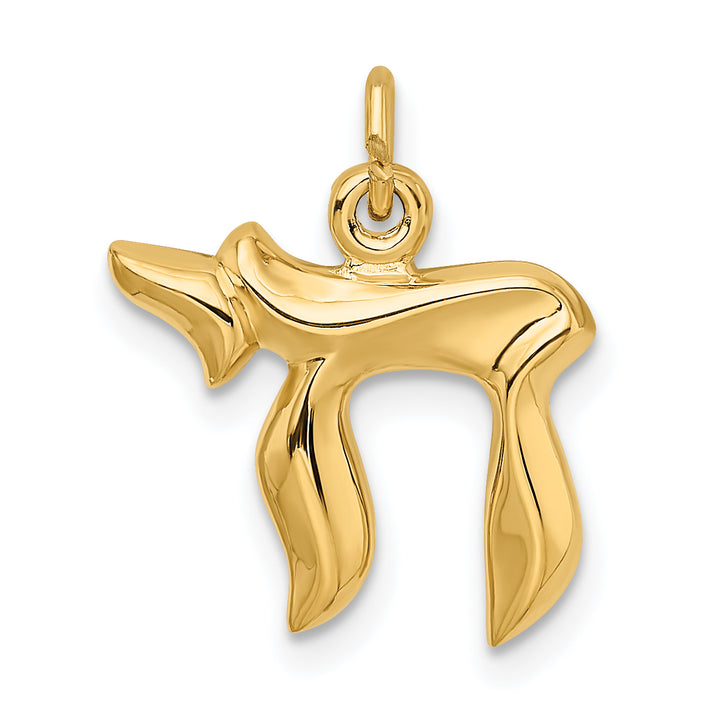 Sterling Silver Polished Small Chai Pendant