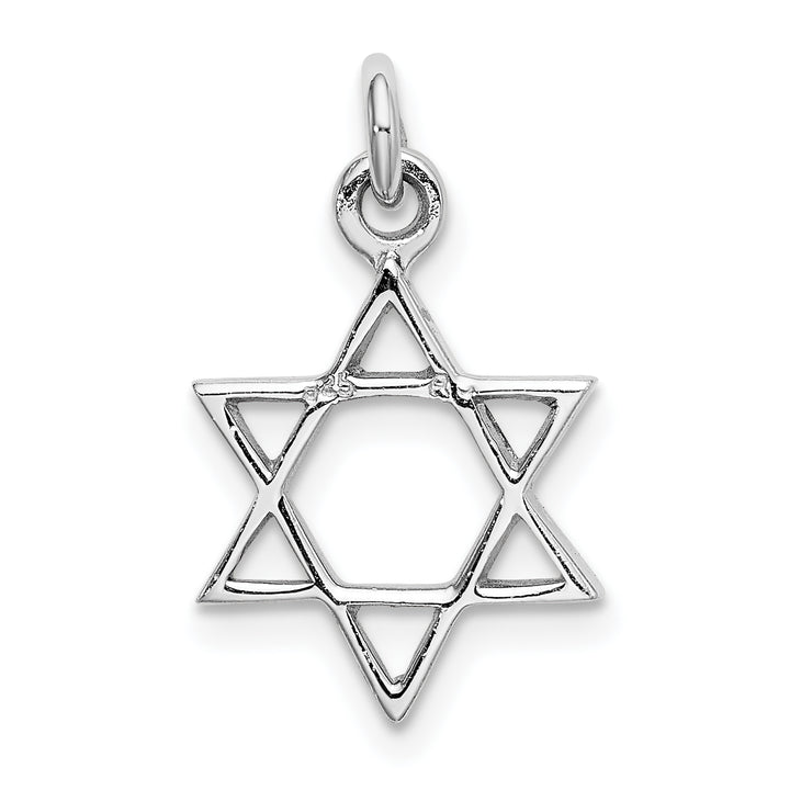 Sterling Silver Polished Star of David Pendant