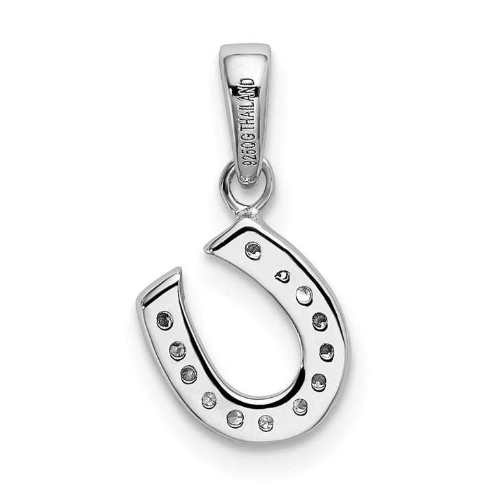 Lovely Rita's Pendants & Charms Sterling Silver CZ Horseshoe Pendant