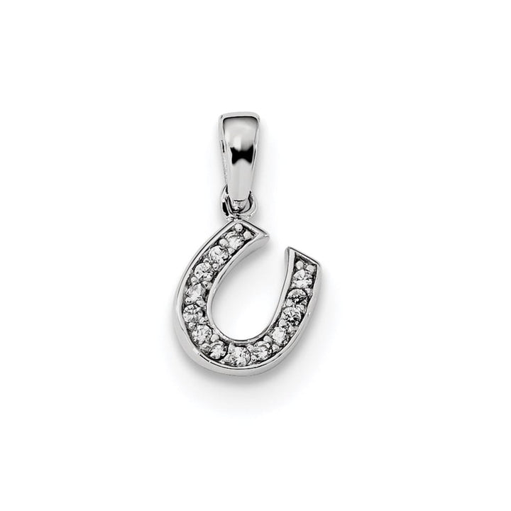 Lovely Rita's Pendants & Charms Sterling Silver CZ Horseshoe Pendant
