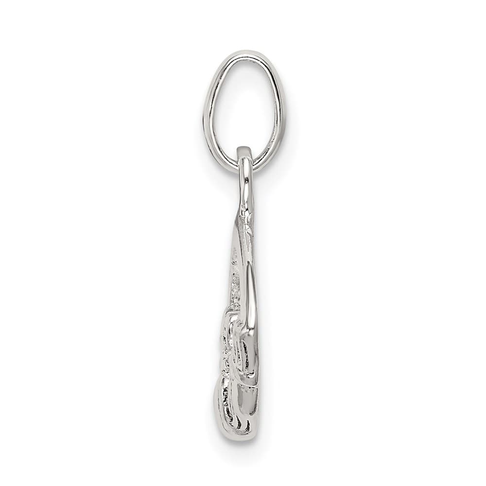 Lovely Rita's Pendants & Charms Sterling Silver Polished Claddagh Charm