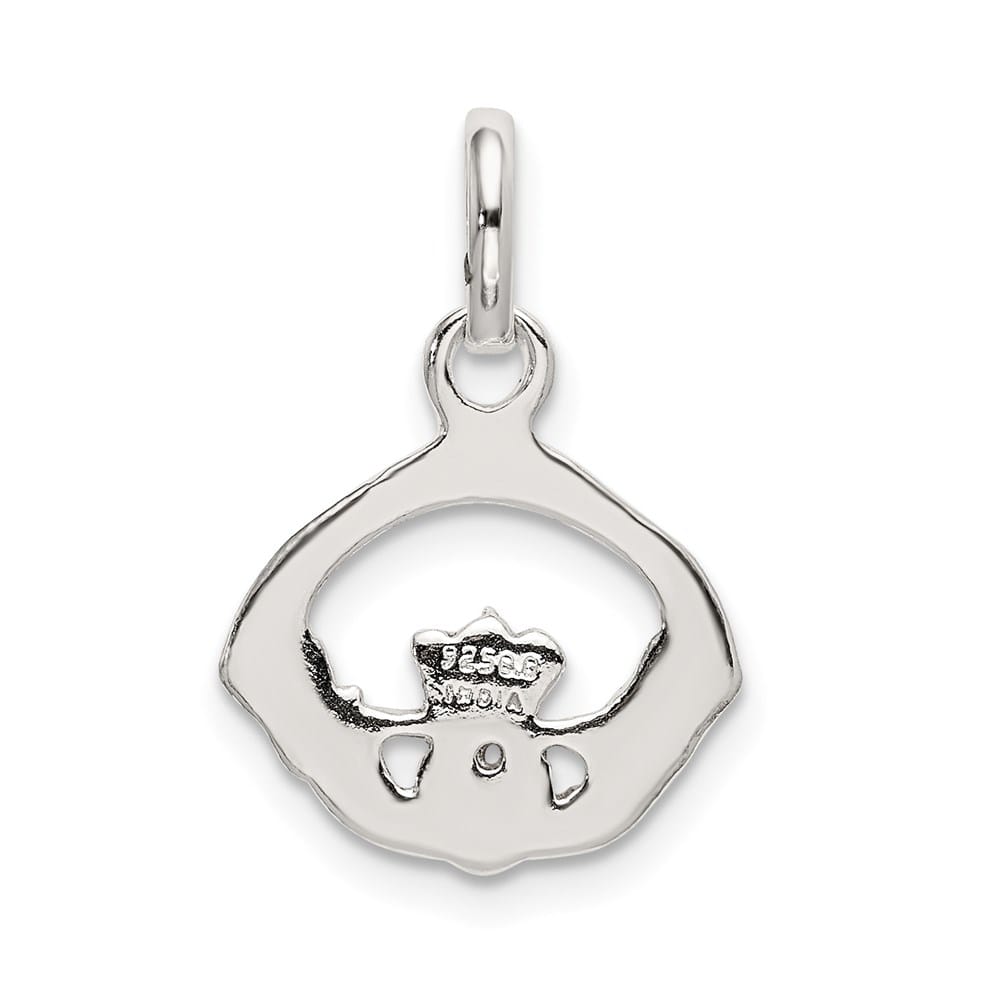 Lovely Rita's Pendants & Charms Sterling Silver Polished Claddagh Charm