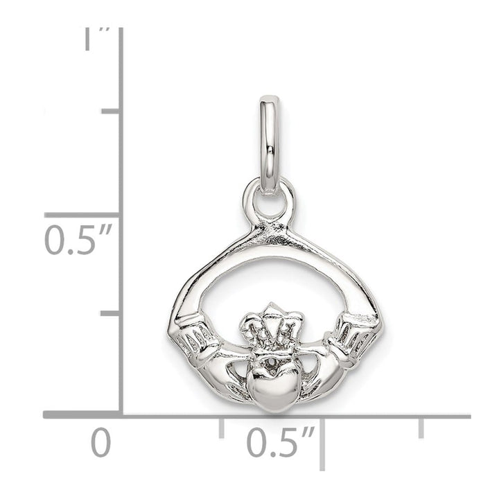 Lovely Rita's Pendants & Charms Sterling Silver Polished Claddagh Charm