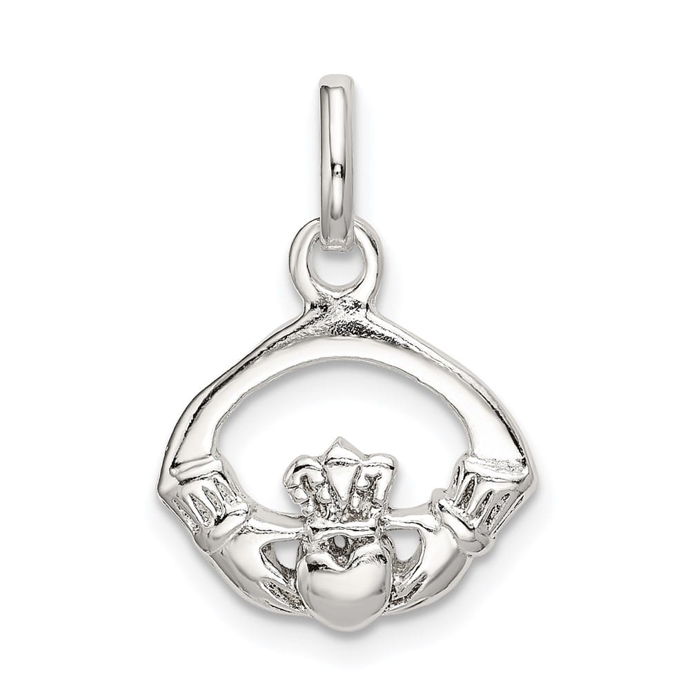 Lovely Rita's Pendants & Charms Sterling Silver Polished Claddagh Charm