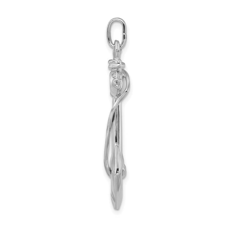 Sterling Silver Anchor with Rope Charm