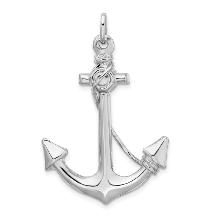 Sterling Silver Anchor with Rope Charm
