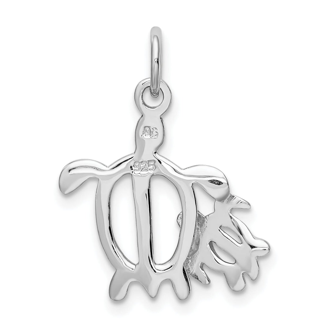 Sterling Silver Turtles Pendant