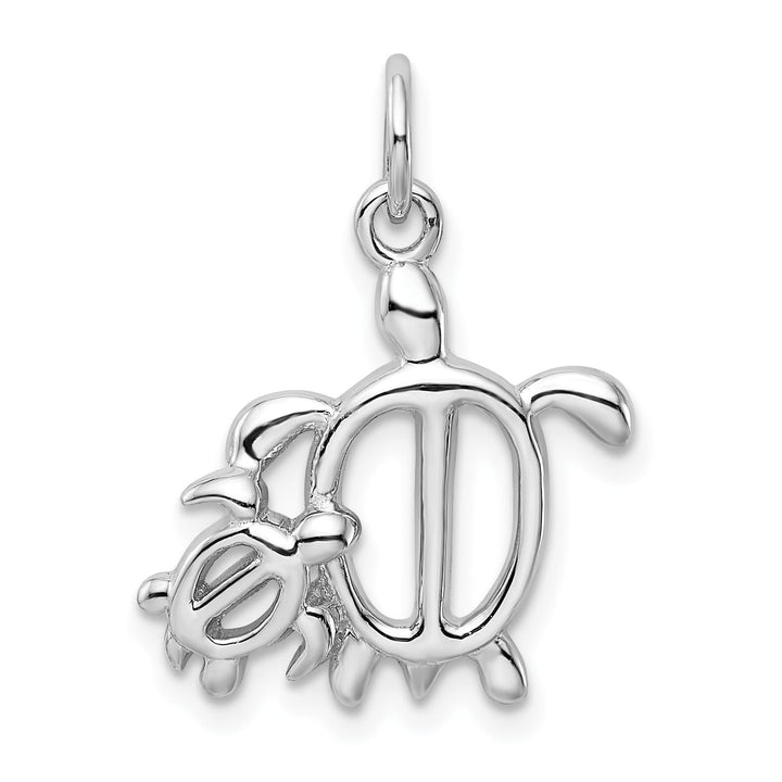 Sterling Silver Turtles Pendant