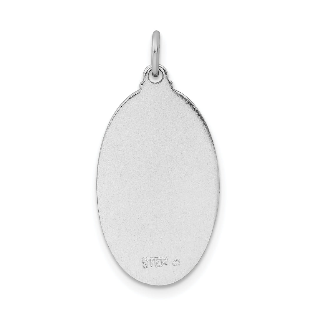 Sterling Silver Enamel St. Christopher Medal