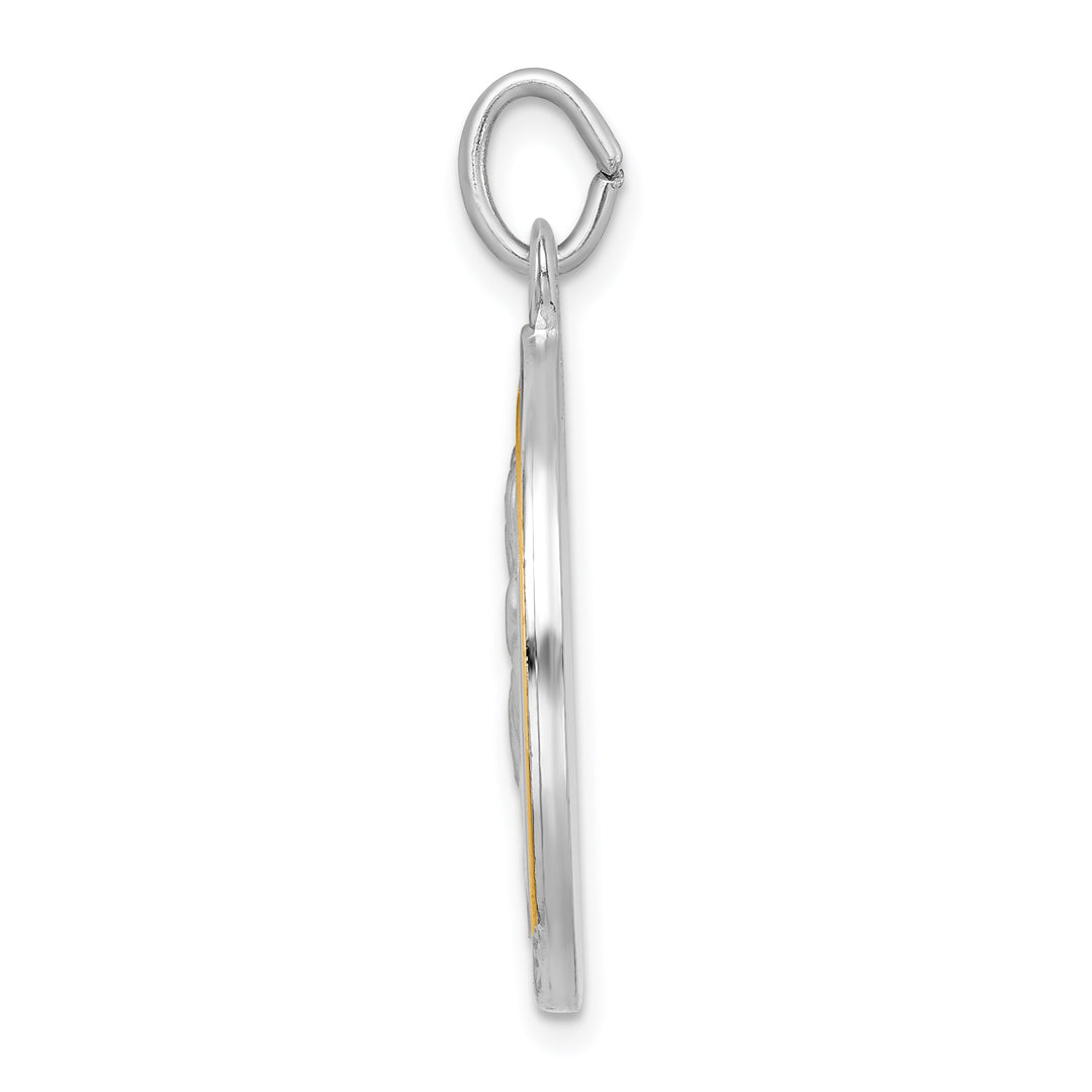 Sterling Silver and Gold-tone St. Anthony Medal Pendant