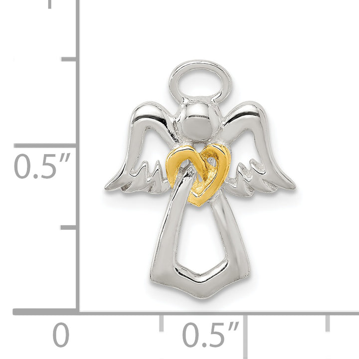 Sterling Silver and Gold-tone Angel Chain Slide