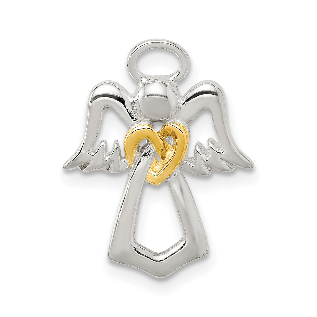Sterling Silver and Gold-tone Angel Chain Slide