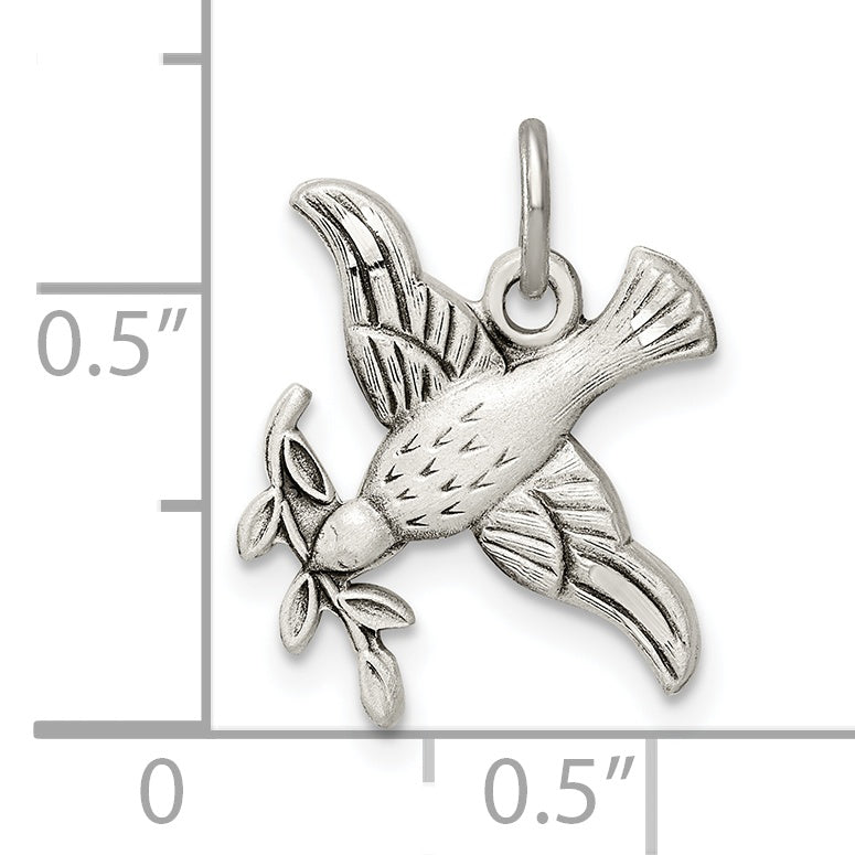 Sterling Silver Antiqued D.C. Bird Pendant