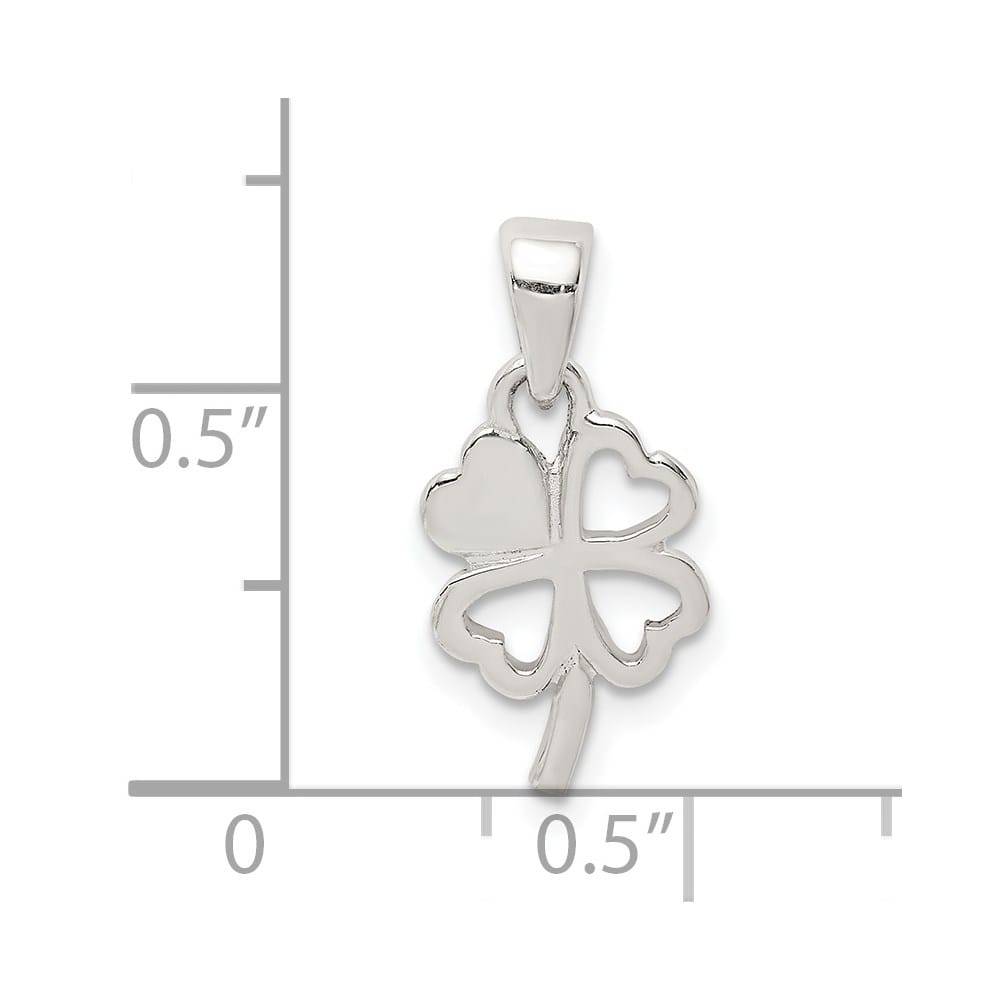 Lovely Rita's Pendants & Charms Sterling Silver Polished Clover Pendant
