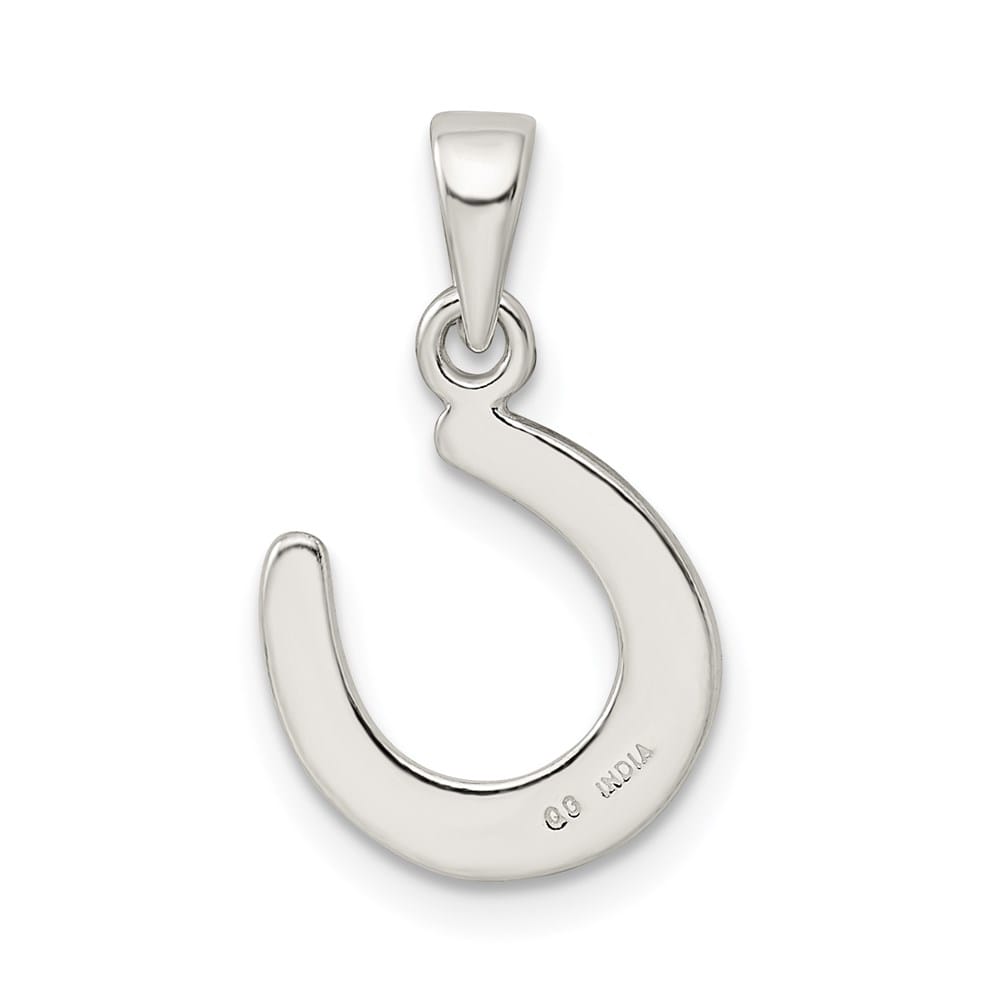 Lovely Rita's Pendants & Charms Sterling Silver Enamel Good Luck Horseshoe Pendant