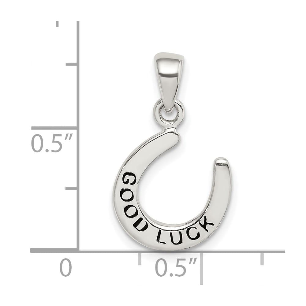Lovely Rita's Pendants & Charms Sterling Silver Enamel Good Luck Horseshoe Pendant