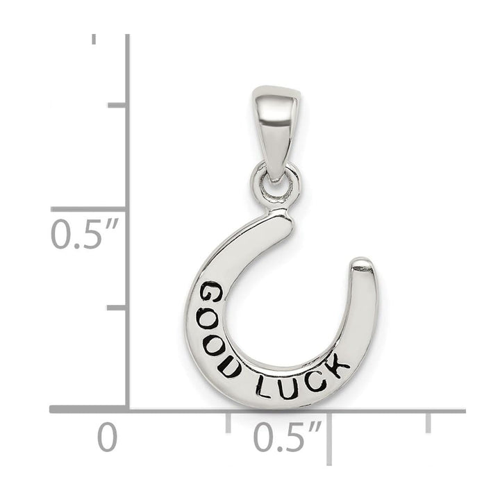 Lovely Rita's Pendants & Charms Sterling Silver Enamel Good Luck Horseshoe Pendant