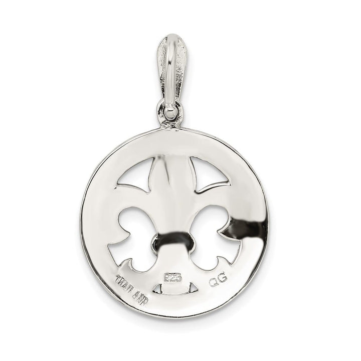 Lovely Rita's Pendants & Charms Sterling Silver Antiqued Marcasite Fleur De Lis Pendant