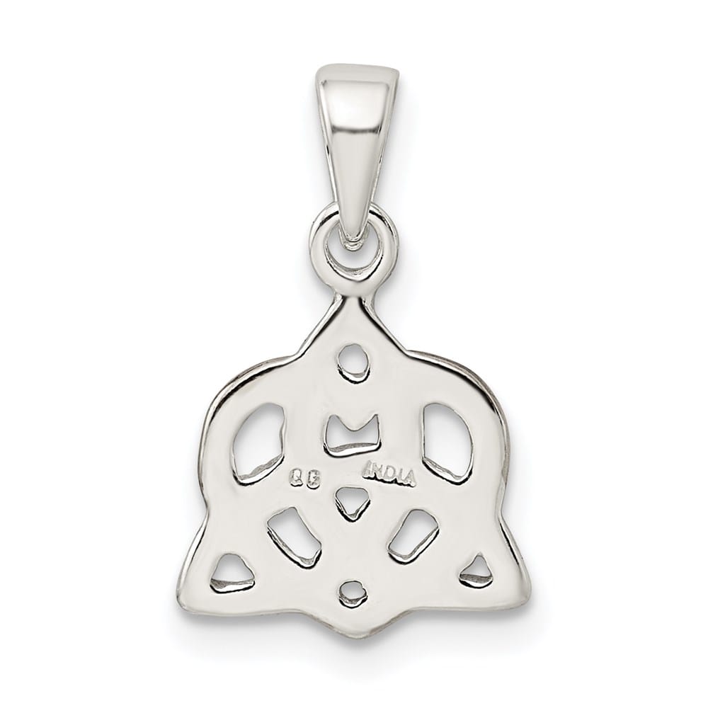 Lovely Rita's Pendants & Charms Sterling Silver Trinity Knot and Rose-Tone Heart Pendant