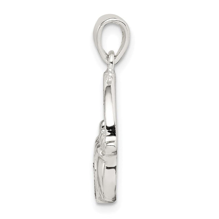 Lovely Rita's Pendants & Charms Sterling Silver Glitter Infused Claddagh Pendant