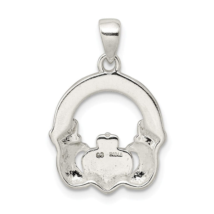 Lovely Rita's Pendants & Charms Sterling Silver Glitter Infused Claddagh Pendant