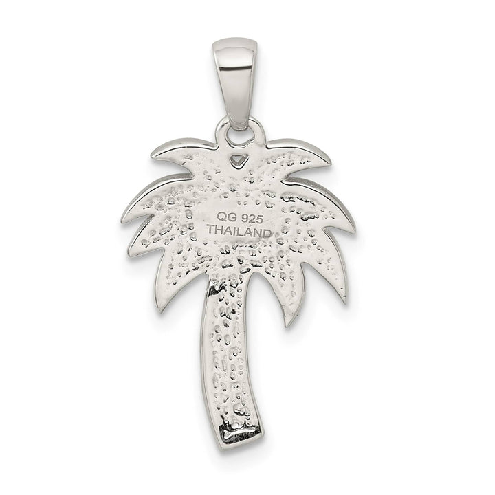 Sterling Silver Preciosa Crystal Palm Tree Pendant