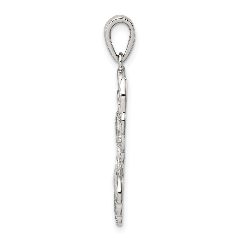 Sterling Silver Diamond and D.C. Angel Pendant