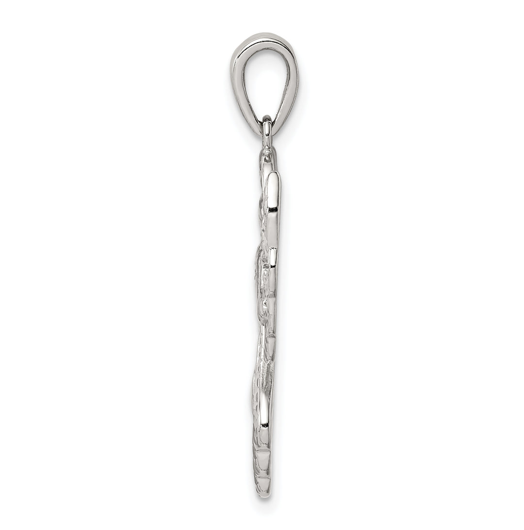 Sterling Silver Diamond and D.C. Angel Pendant