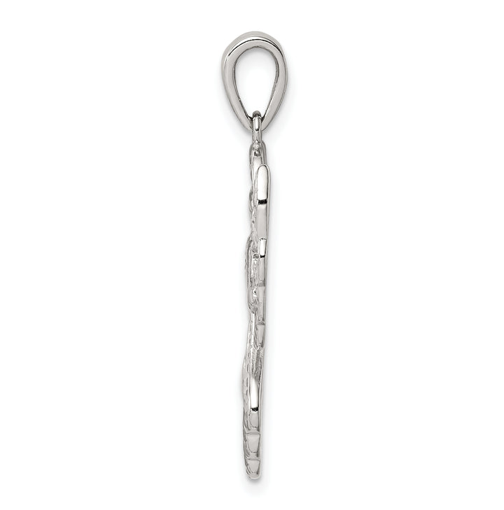 Sterling Silver Diamond and D.C. Angel Pendant