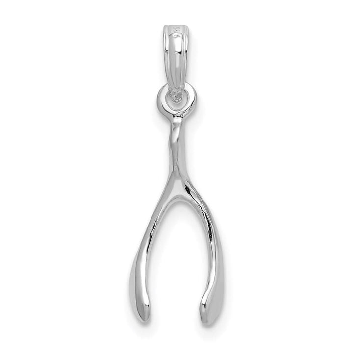 Lovely Rita's Pendants & Charms Sterling Silver Polished 3-D Wishbone Pendant