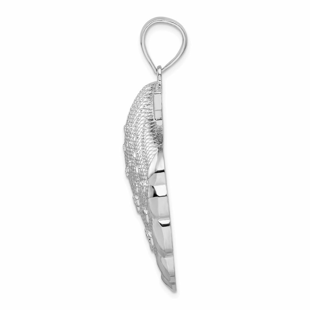 Sterling Silver D.C. Large Scallop Shell Pendant
