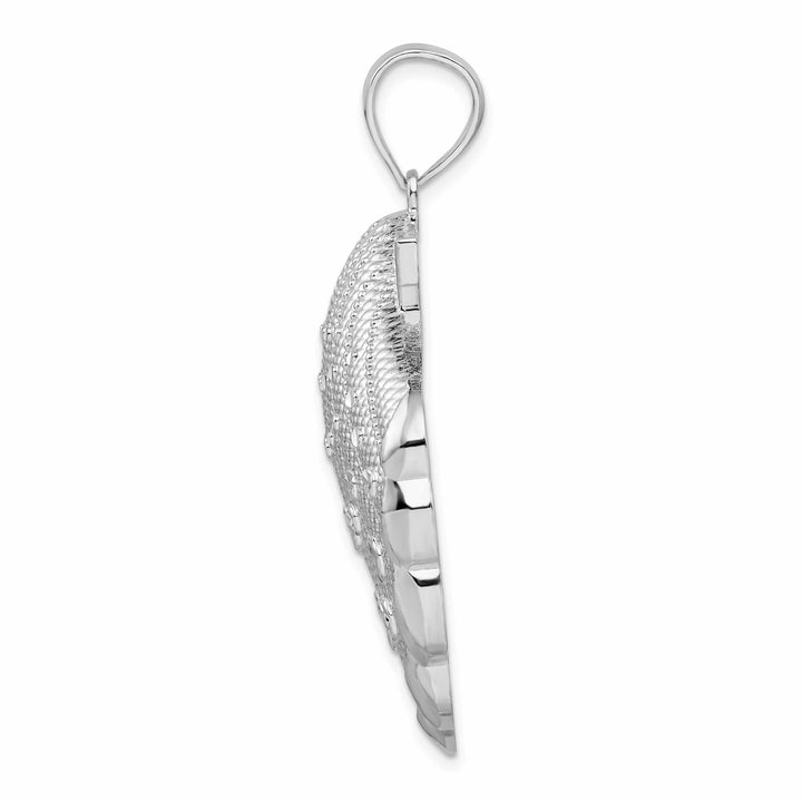 Sterling Silver D.C. Large Scallop Shell Pendant
