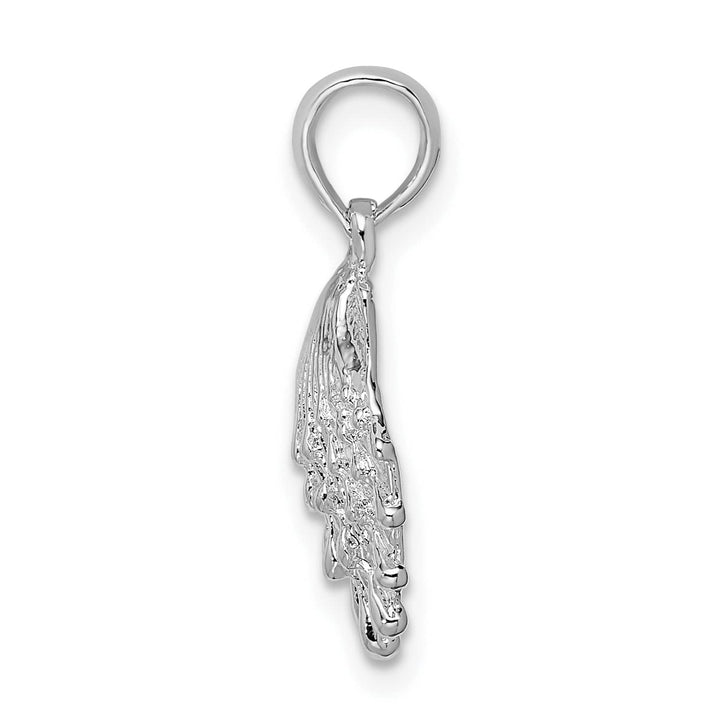 Sterling Silver Lions Paw Shell Pendant