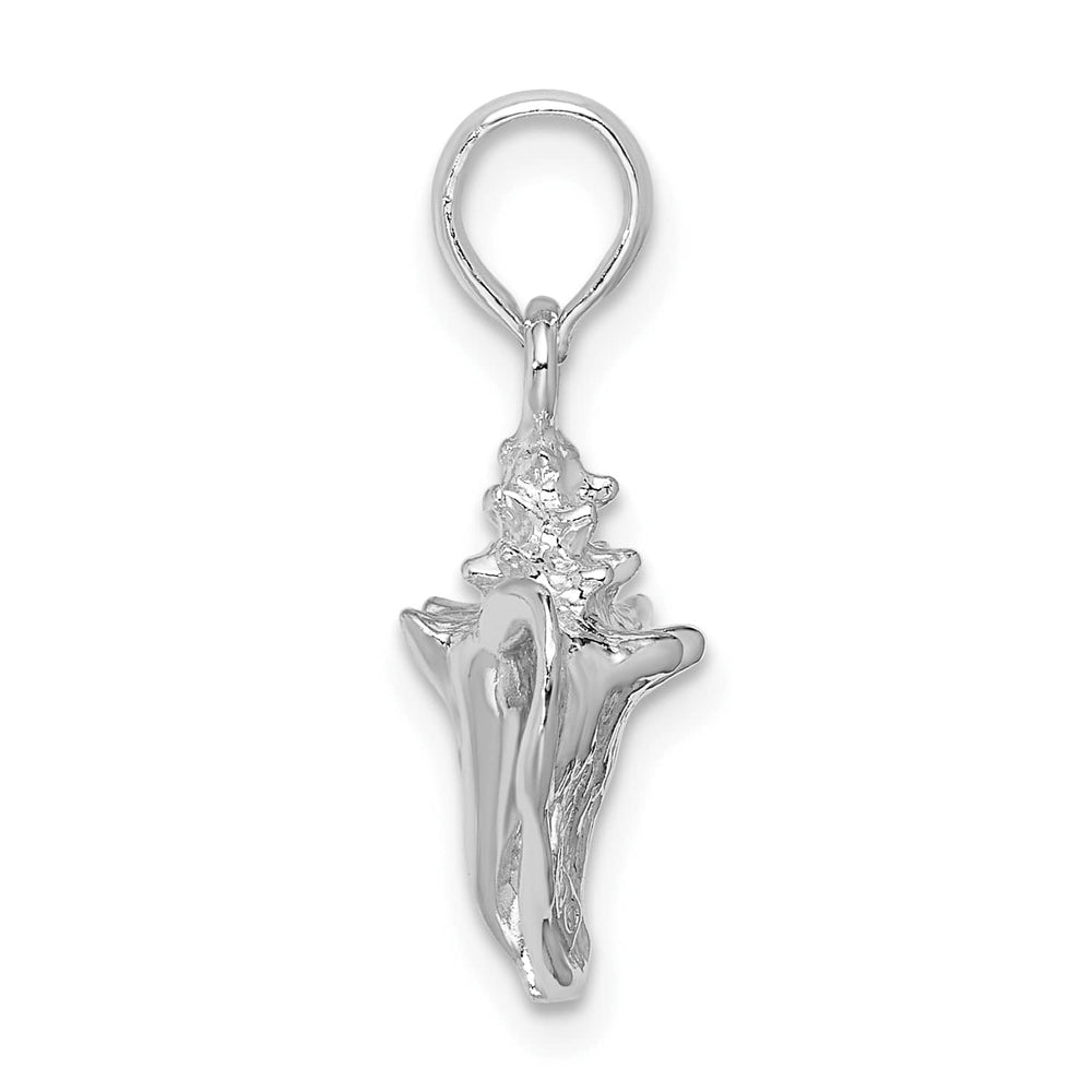 Sterling Silver 3D Conch Pendant