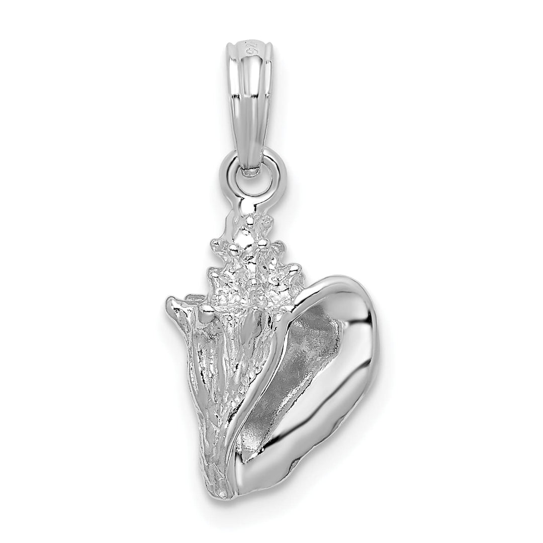 Sterling Silver 3D Conch Pendant
