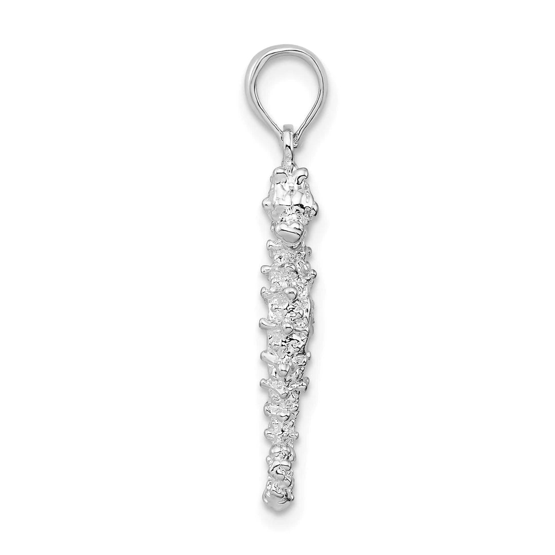 Sterling Silver 3D Seahorse Pendant
