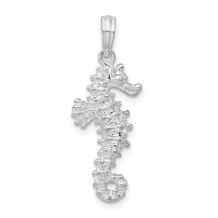 Sterling Silver 3D Seahorse Pendant