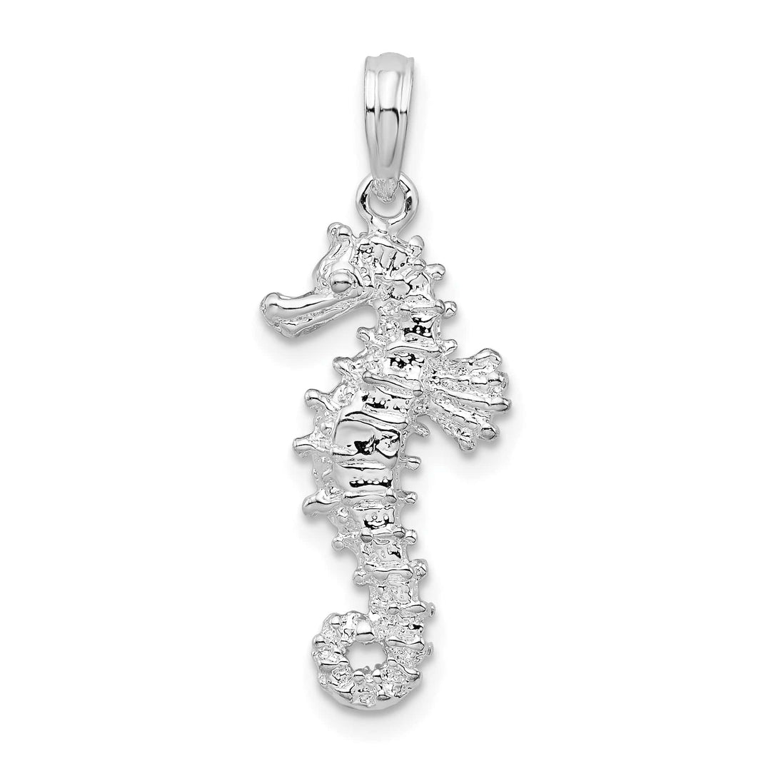 Sterling Silver 3D Seahorse Pendant