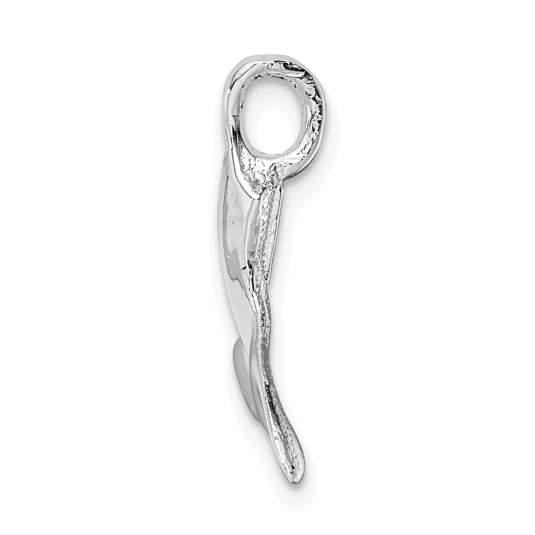 Sterling Silver Whale Tail Pendant